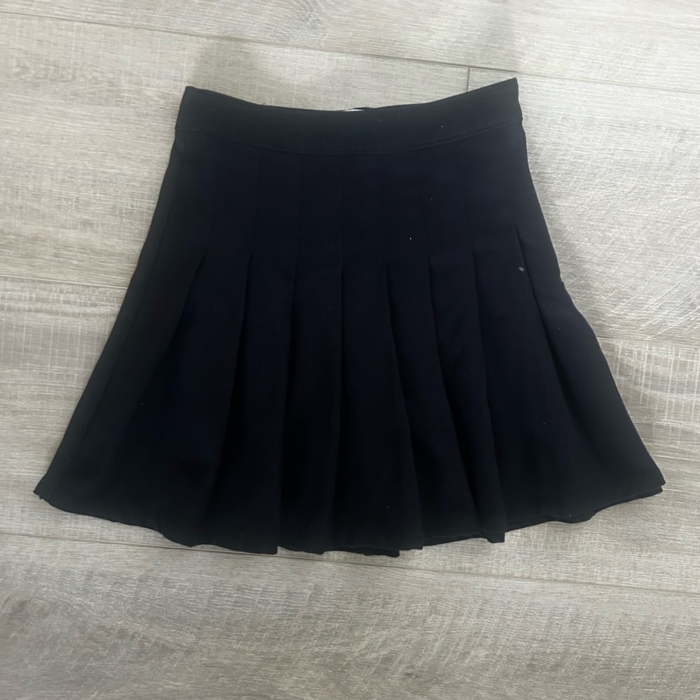 Hollister Black Pleated Mini Skirt